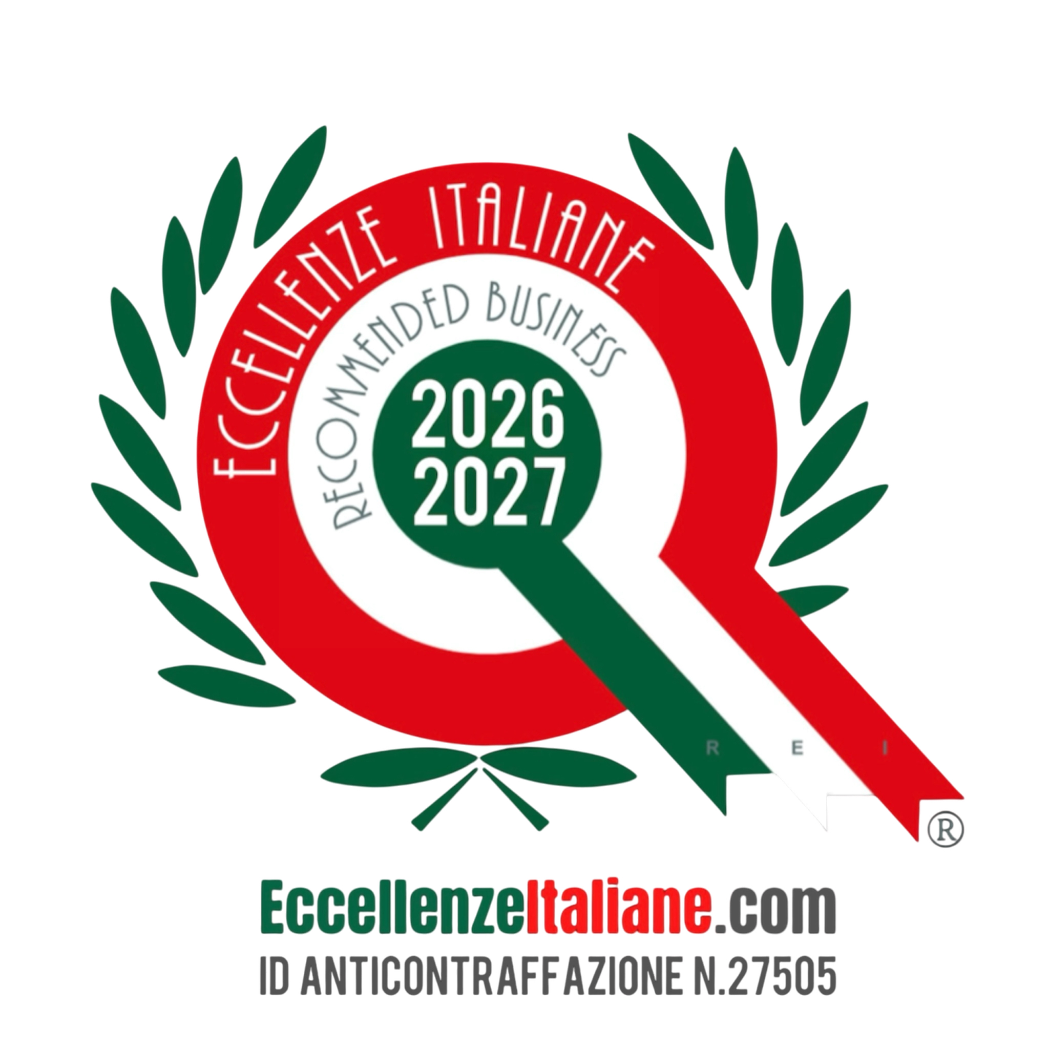 Eccellenze Italiane, Recommended Business 2026 2027, ID anticontraffazione N.27505