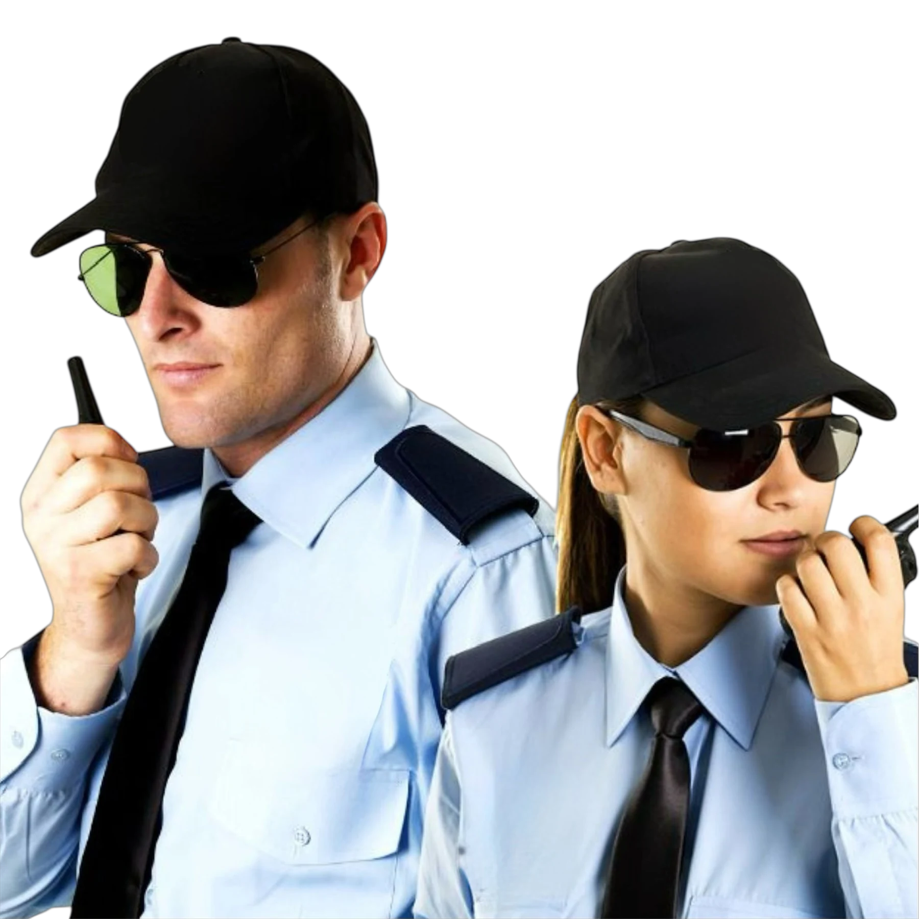 Due operatori SICURPOL equipaggiati per il servizio